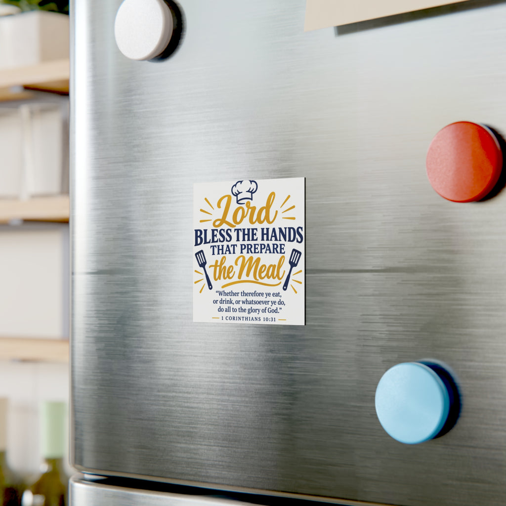 **Bless the Hands That Prepare the Meal Kitchen Magnet (NSW)**