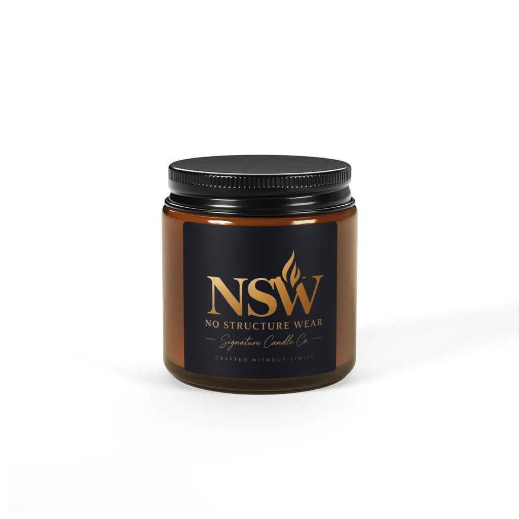 Scented Soy Candle (Multi-Size, Amber Jar)