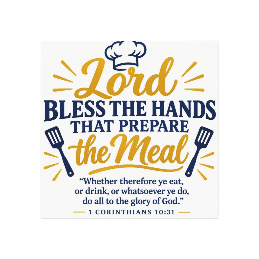 **Bless the Hands That Prepare the Meal Kitchen Magnet (NSW)**