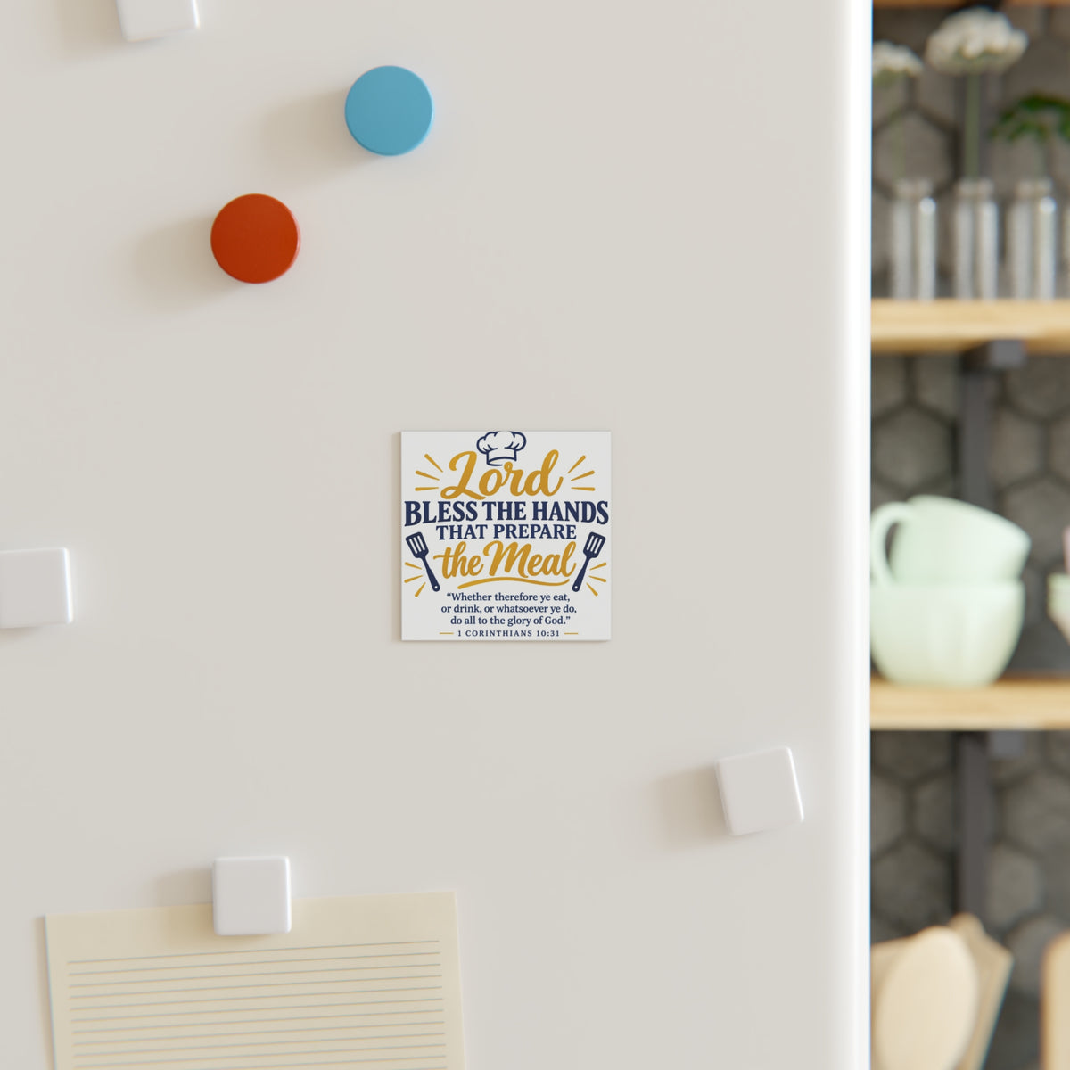**Bless the Hands That Prepare the Meal Kitchen Magnet (NSW)**
