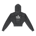 NSW Vintage Washed Cropped Fleece Hoodie